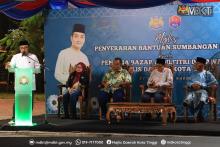 Majlis Penyerahan Bantuan Sumbangan Banjir Kepada Peniaga Bazar Aidilfitri Di Kawasan Majlis Daerah Kota Tinggi 